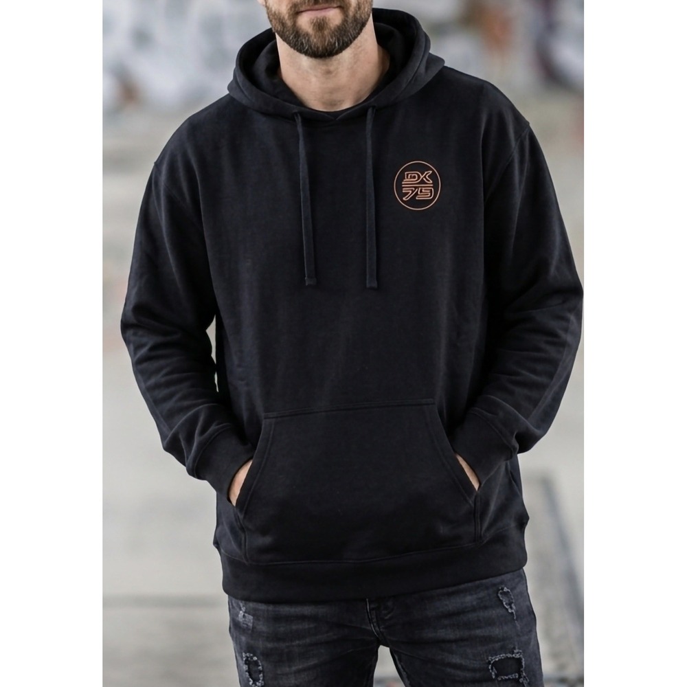 Dakine black pulloverhoodie  orangeTaking the Road Less Traveled"graphic Sz XXL